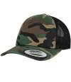 F6606C 6606C Flexfit Classic Camo Trucker Cap wood camo / Black colour image